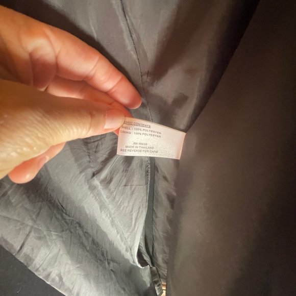 GALLERY BRAND BLACK ALL WEATHER DETACHABLE HOODED LONG COAT - Picture 6 of 9